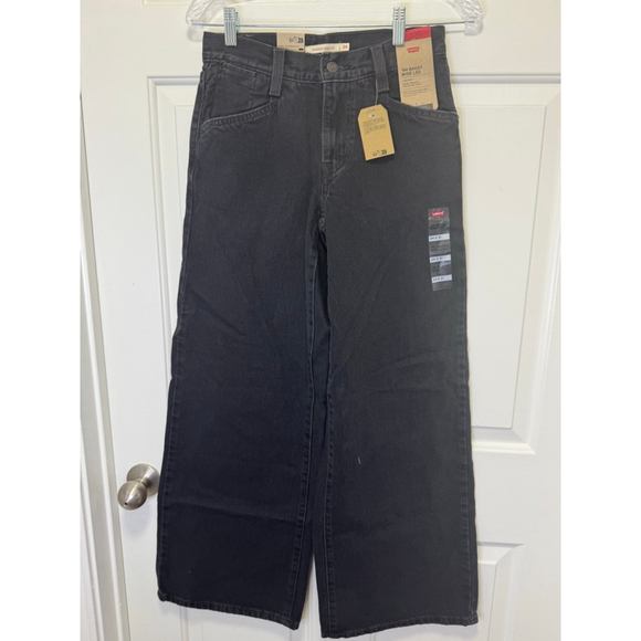 Women's Levi's '94 Baggy Wide Leg Black Jeans Size 24 NWT - Picture 1 of 6